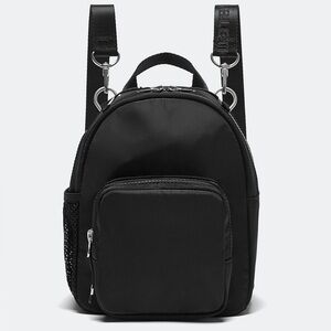 NEW Fabletics Mini Sports Backpack Black Athletic Adjustabl Straps Pockets NWT